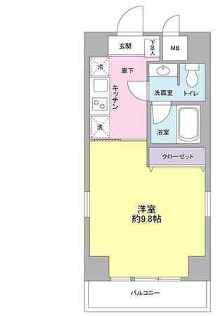 湯島駅 徒歩4分 4階の物件間取画像